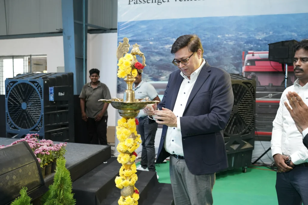Corporate Event Management for Factory Inauguration – Team welcoming the chief guest at the factory entrance