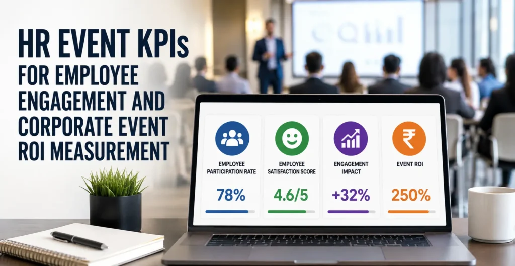 HR event KPIs for employee engagement and corporate event ROI measurement