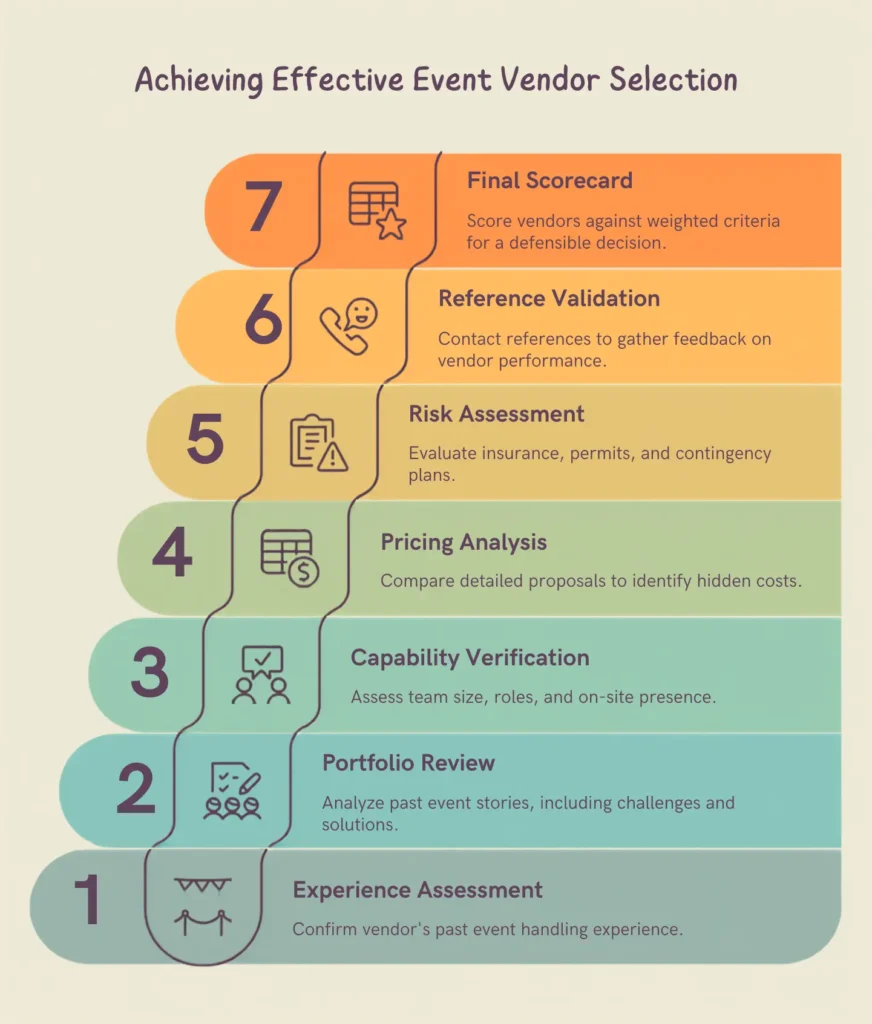 evaluate event vendors - The 7-Step Event Vendor Evaluation Process