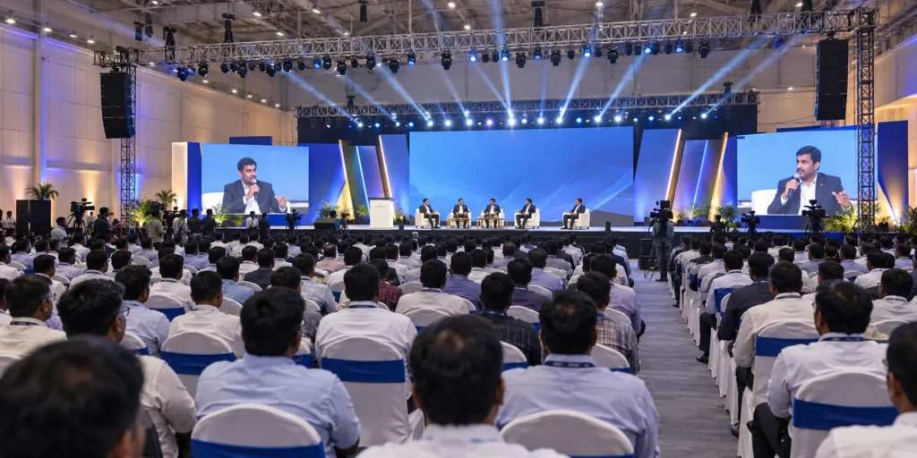 Large-scale corporate event managed by an event management company in Chennai
